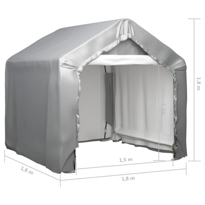 Storage Tent Grey 180x180 cm Galvanised Steel