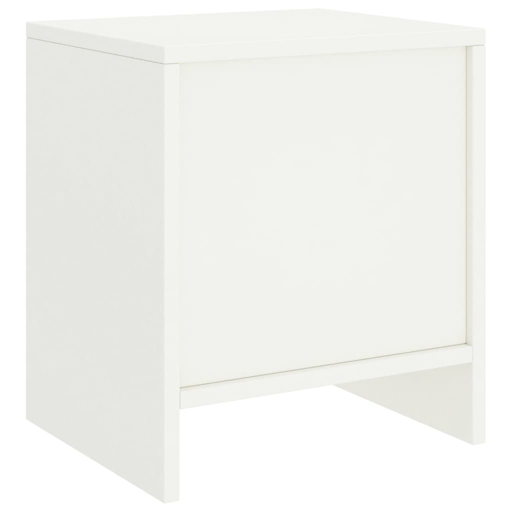 Bedside Cabinet White 35x30x40 cm Solid Pinewood