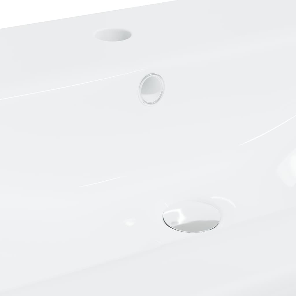 Built-in Basin with Faucet 61x39x18 cm Ceramic White