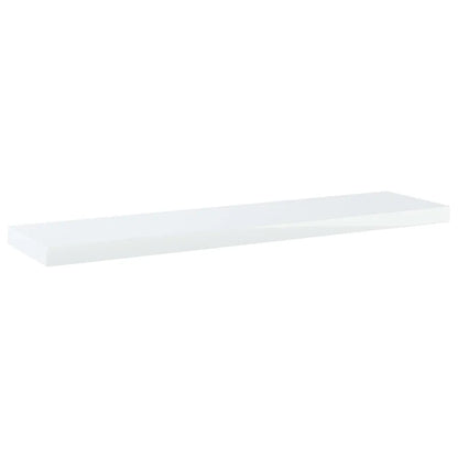 Bookshelf Boards 4 pcs High Gloss White 40x10x1.5 cm Engineered Wood