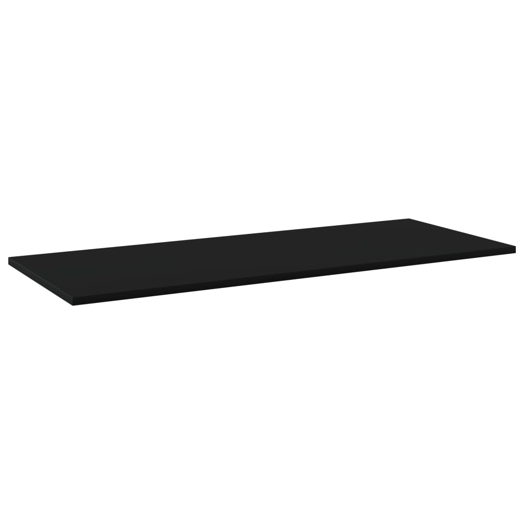 Bookshelf Boards 4 pcs Black 100x40x1.5 cm Engineered Wood