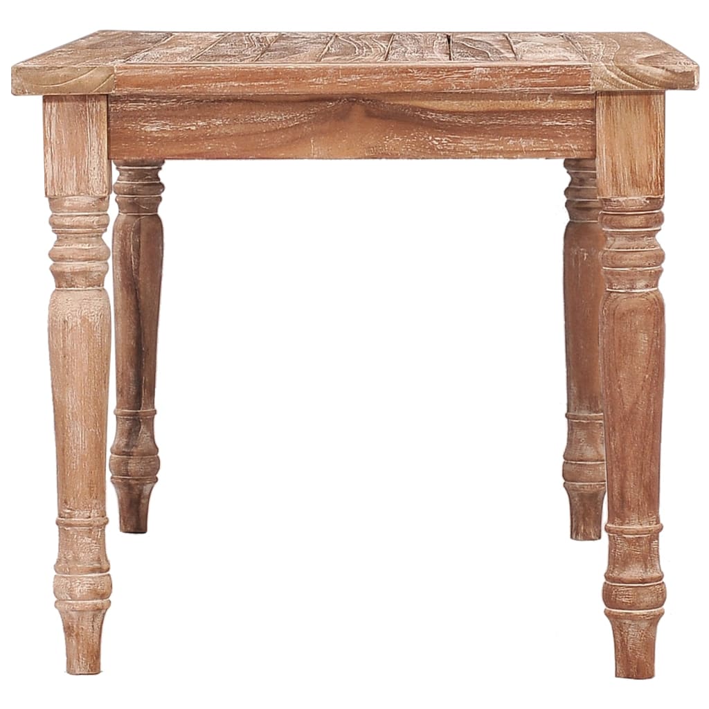 Batavia Coffee Table 90x50x45 cm White Wash Solid Teak Wood