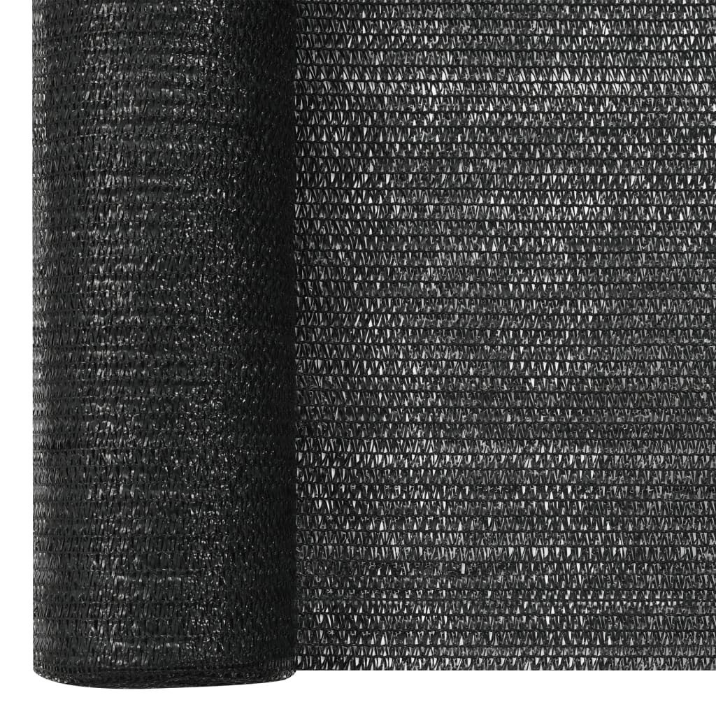 Privacy Net Black 1.2x10 m HDPE 75 g/m²