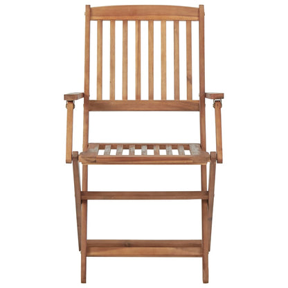 Folding Garden Chairs 6 pcs Solid Acacia Wood