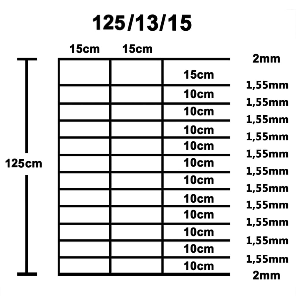 Garden Fence Galvanised Steel 50x1.25 m Silver