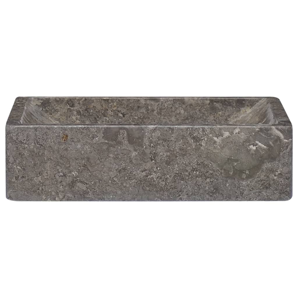 Sink 45x30x12 cm Marble High Gloss Grey