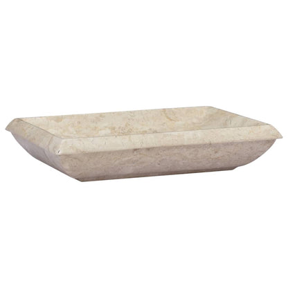 Sink Cream 50x35x10 cm Marble