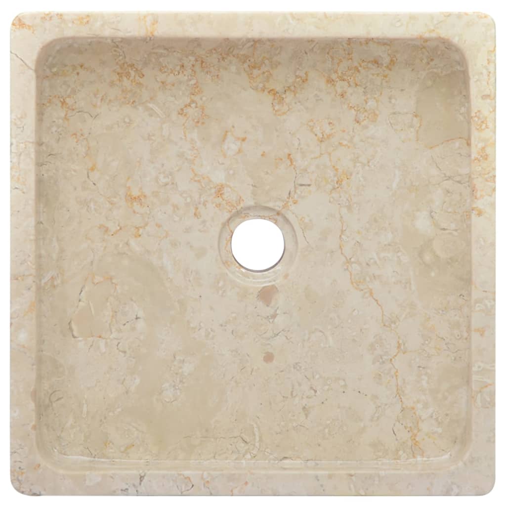 Sink Cream 40x40x10 cm Marble