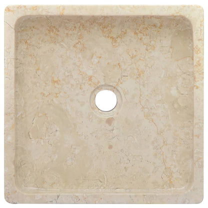 Sink Cream 40x40x10 cm Marble