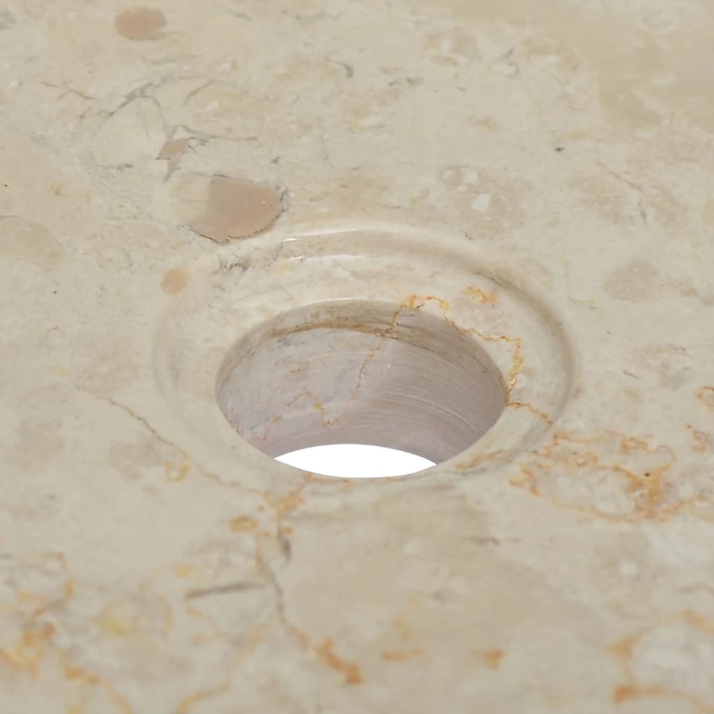 Sink Cream 40x40x10 cm Marble