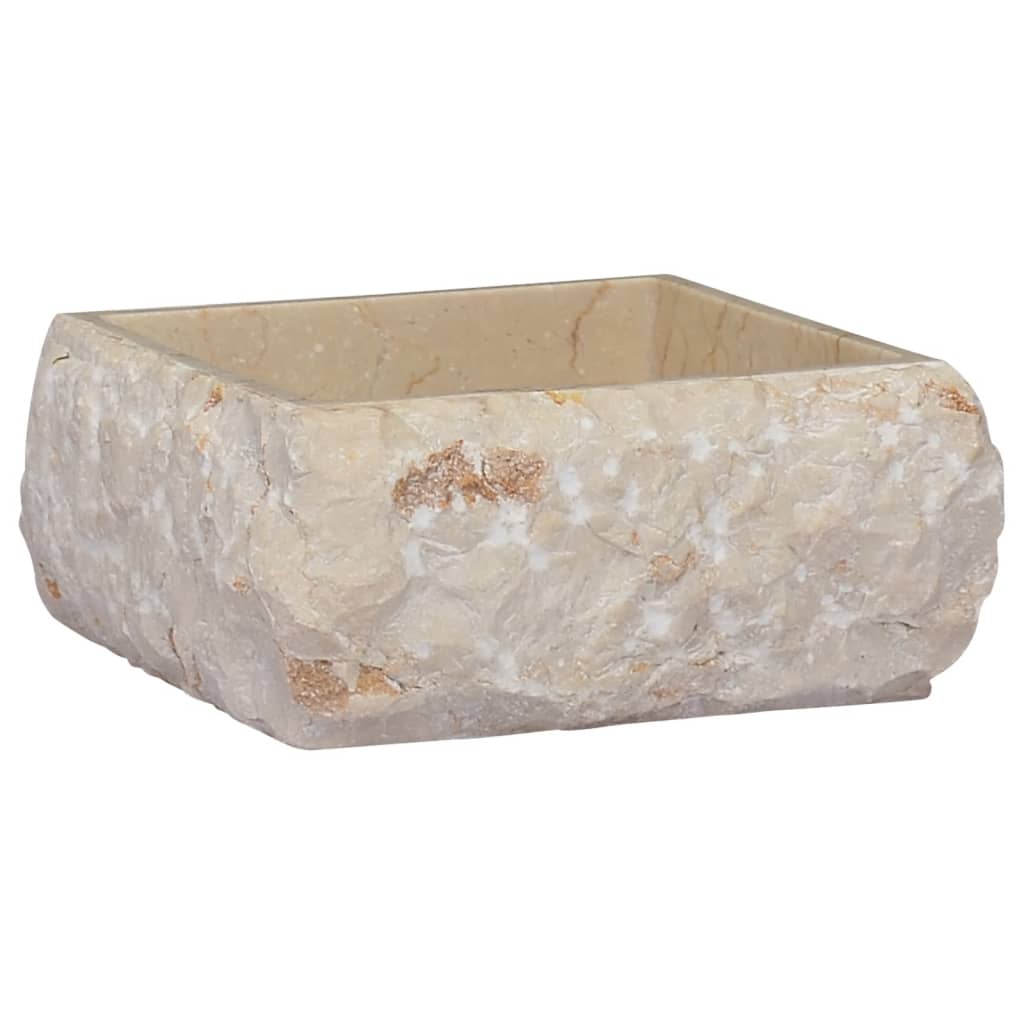 Sink Cream 30x30x13 cm Marble