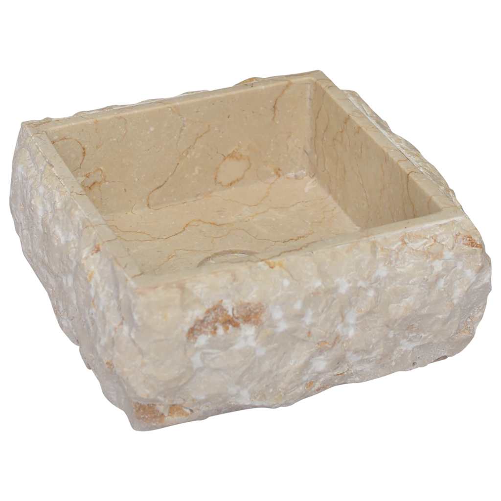 Sink Cream 30x30x13 cm Marble