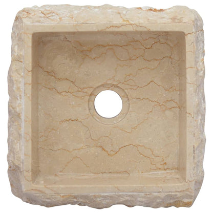 Sink Cream 30x30x13 cm Marble