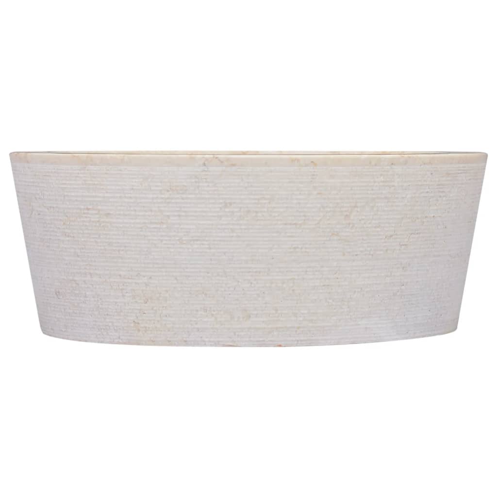 Sink Cream Ø40x15 cm Marble