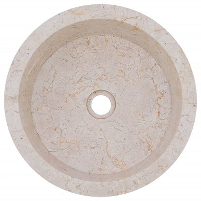 Sink Cream Ø40x15 cm Marble