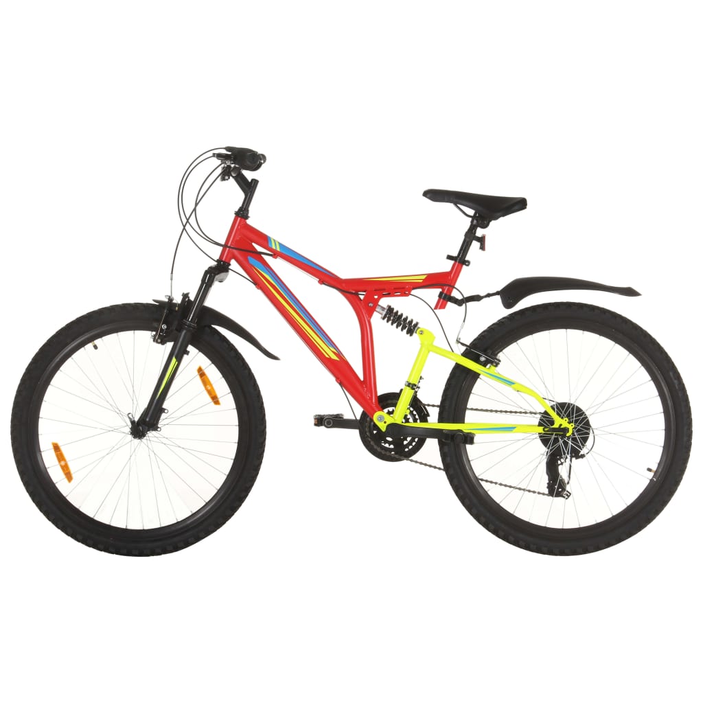 Mountain Bike 21 Speed 26 inch Wheel 49 cm Red