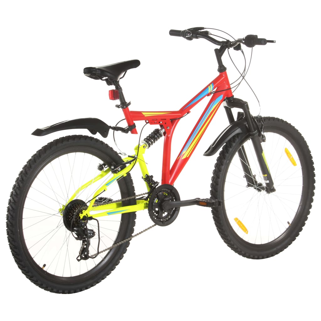 Mountain Bike 21 Speed 26 inch Wheel 49 cm Red