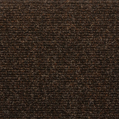 Self-adhesive Stair Mats 5 pcs Brown 65x21x4 cm Needle Punch