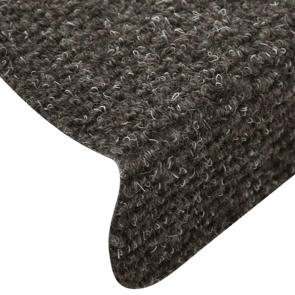 Self-adhesive Stair Mats 5pcs Anthracite 65x21x4cm Needle Punch