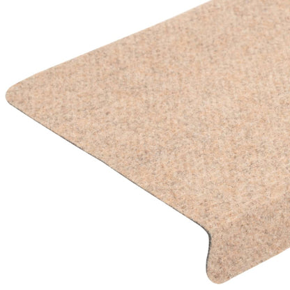 Stair Mats 5 pcs Brown 65x21x4 cm Needle Punch