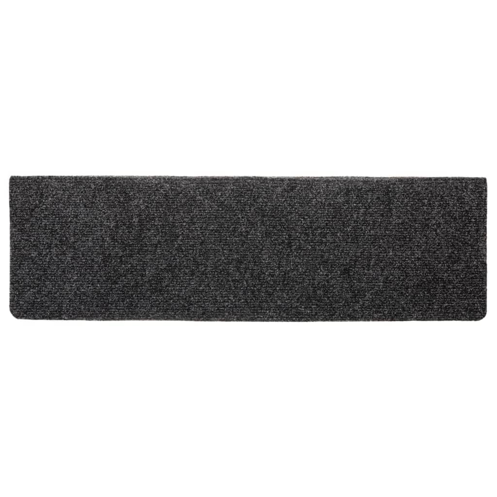 Stair Mats 5 pcs Grey 65x21x4 cm Needle Punch