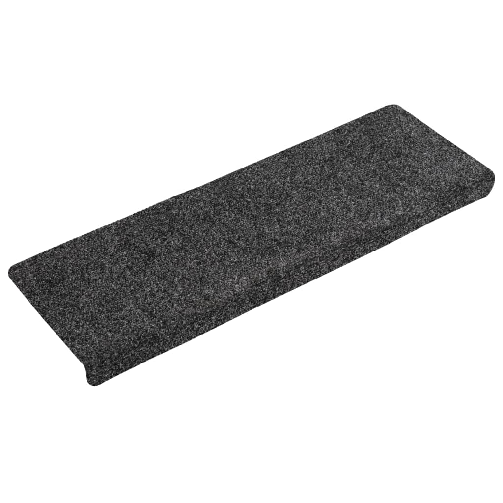 Stair Mats 10 pcs Grey 65x21x4 cm Needle Punch