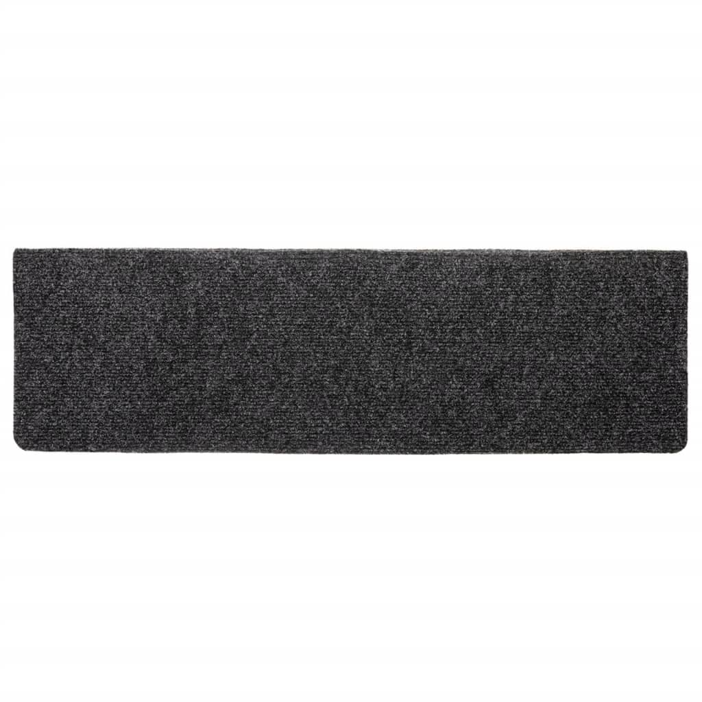 Stair Mats 10 pcs Grey 65x21x4 cm Needle Punch