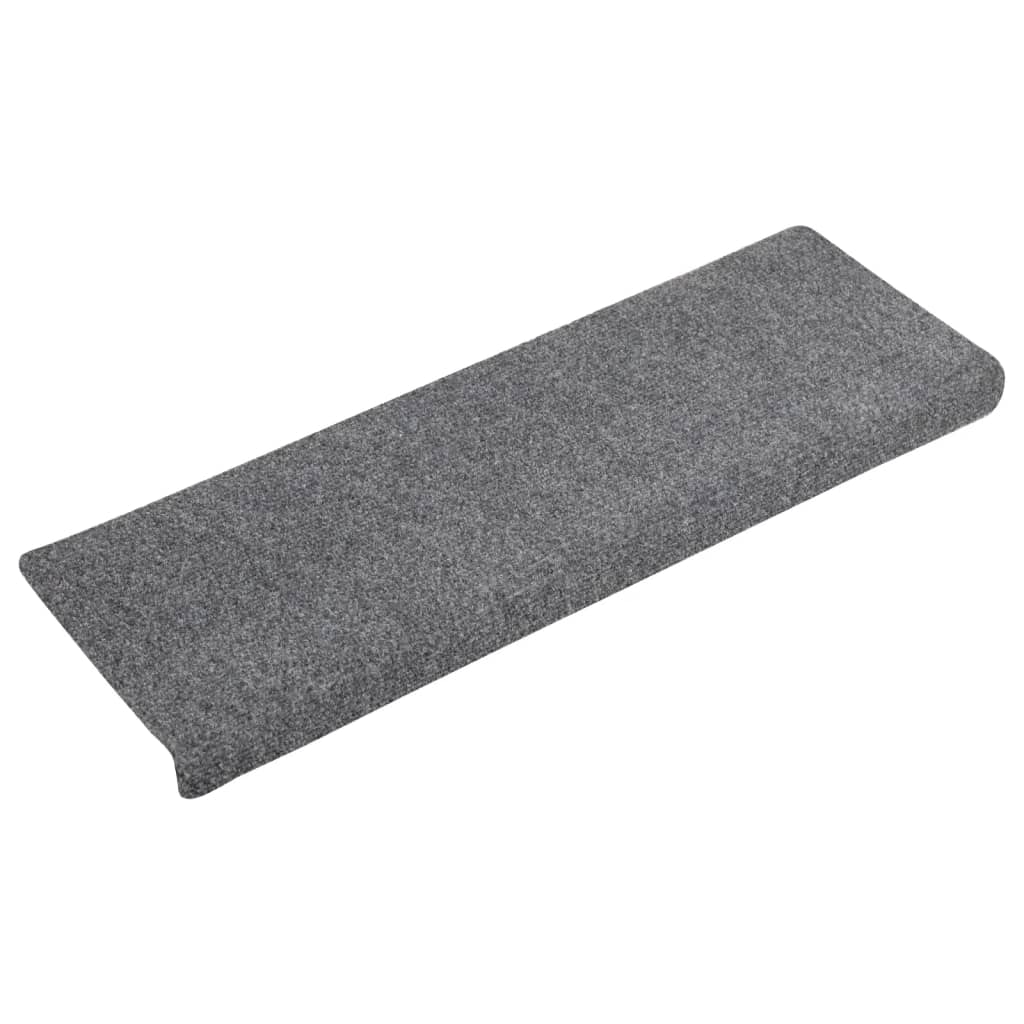 Stair Mats 5 pcs Light Grey 65x21x4 cm Needle Punch