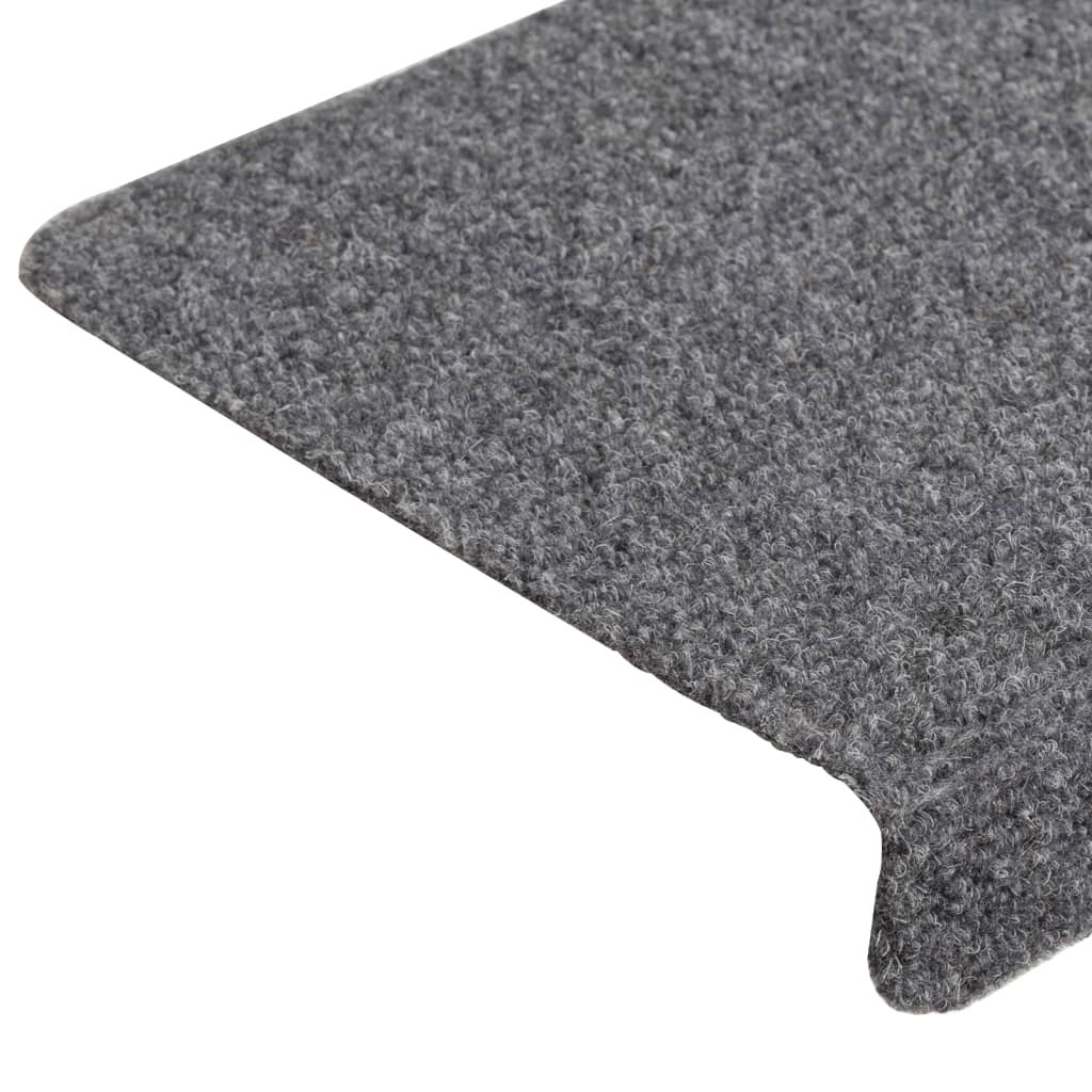 Stair Mats 5 pcs Light Grey 65x21x4 cm Needle Punch