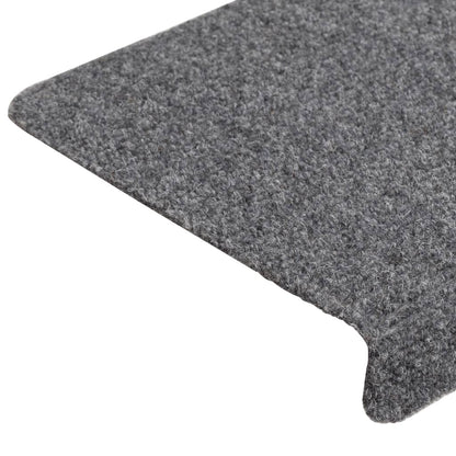 Stair Mats 5 pcs Light Grey 65x21x4 cm Needle Punch