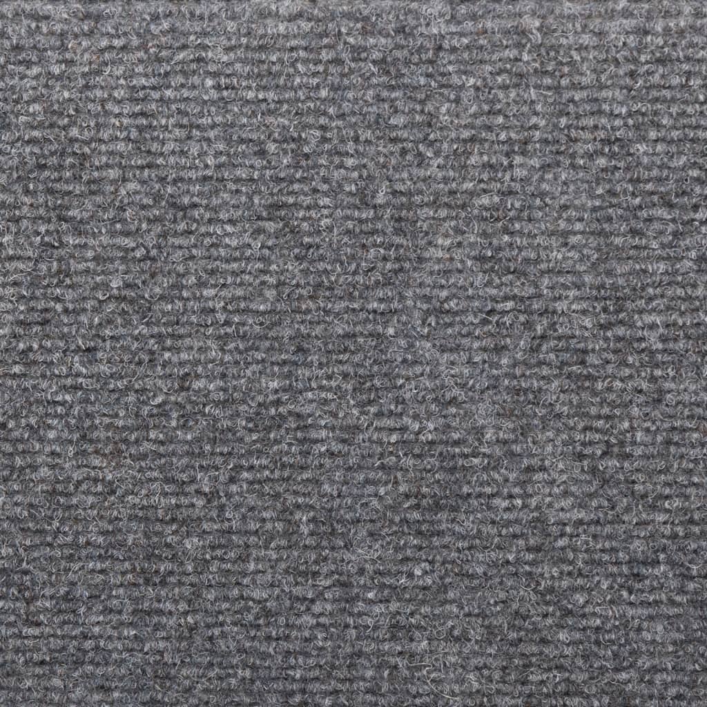 Stair Mats 5 pcs Light Grey 65x21x4 cm Needle Punch