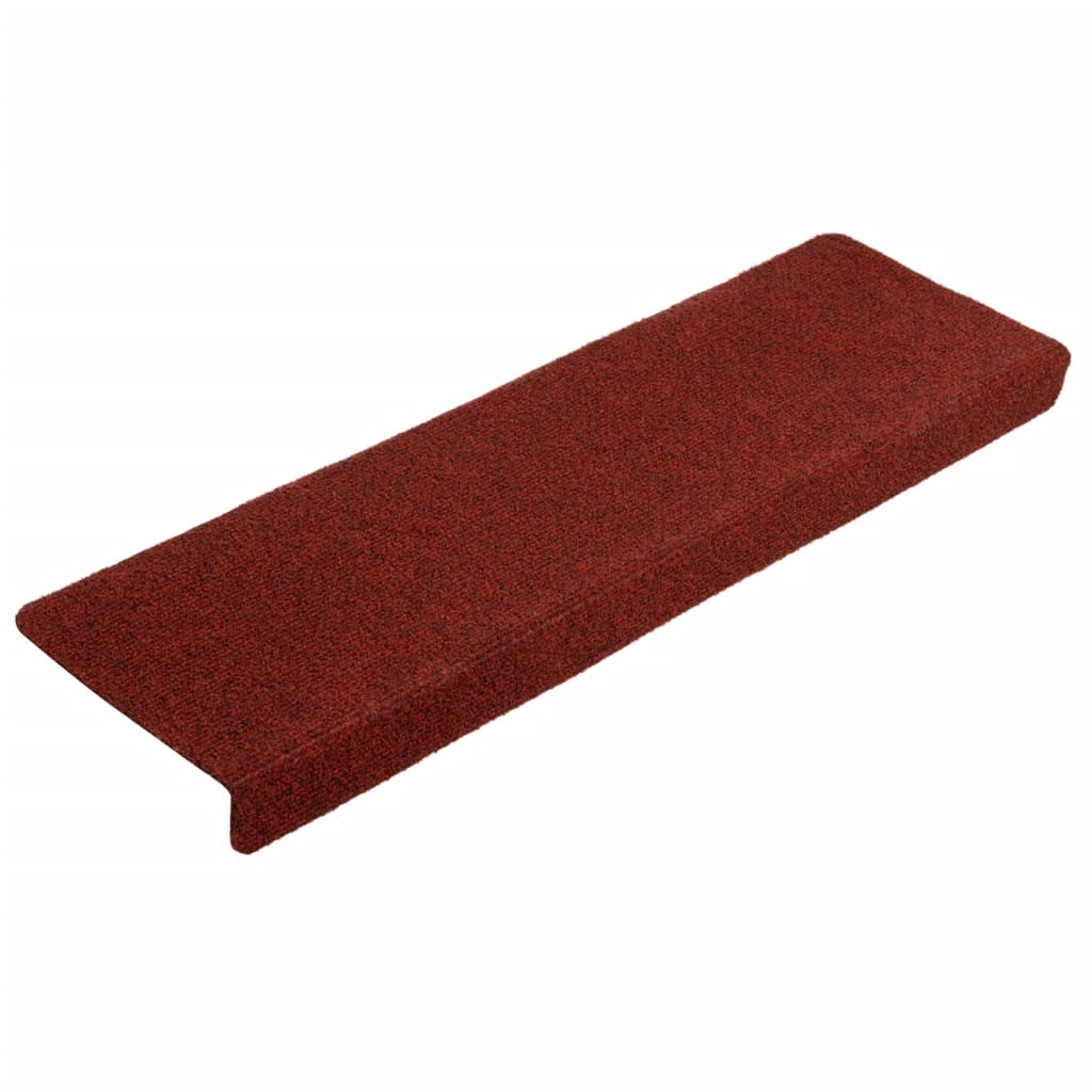 Stair Mats 5 pcs Bordeaux Red 65x21x4 cm Needle Punch