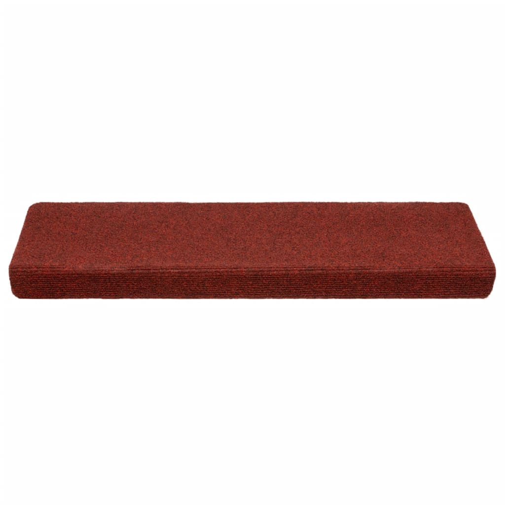 Stair Mats 10 pcs Bordeaux Red 65x21x4 cm Needle Punch