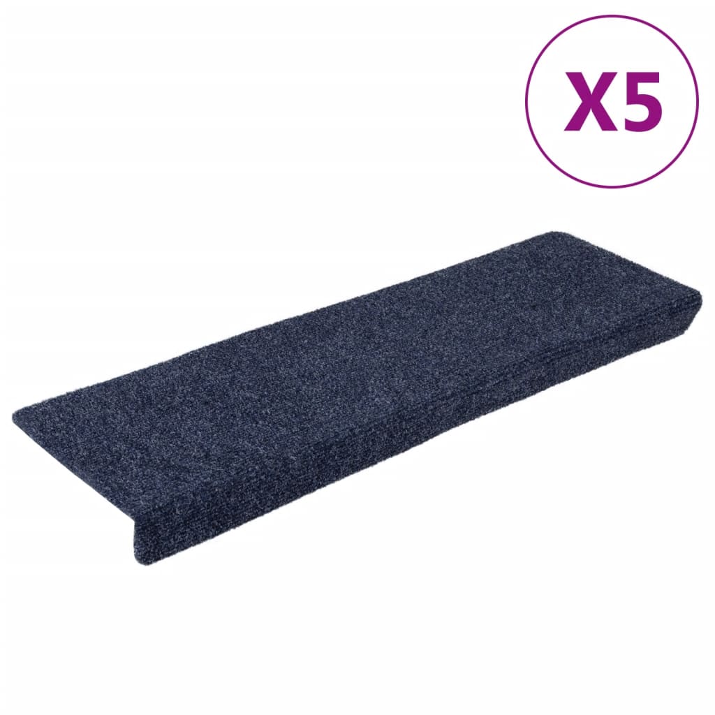 Stair Mats 5 pcs Needle Punch 65x21x4 cm Anthracite