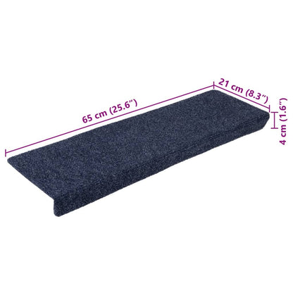 Stair Mats 5 pcs Needle Punch 65x21x4 cm Anthracite