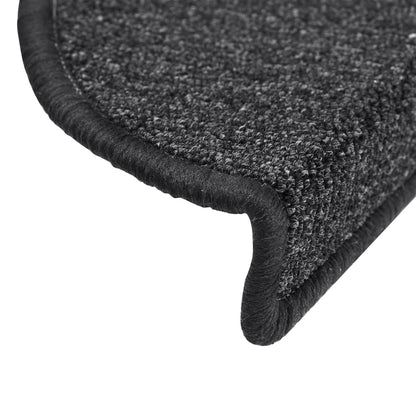 Stair Mats 10 pcs 56x17x3 cm Anthracite