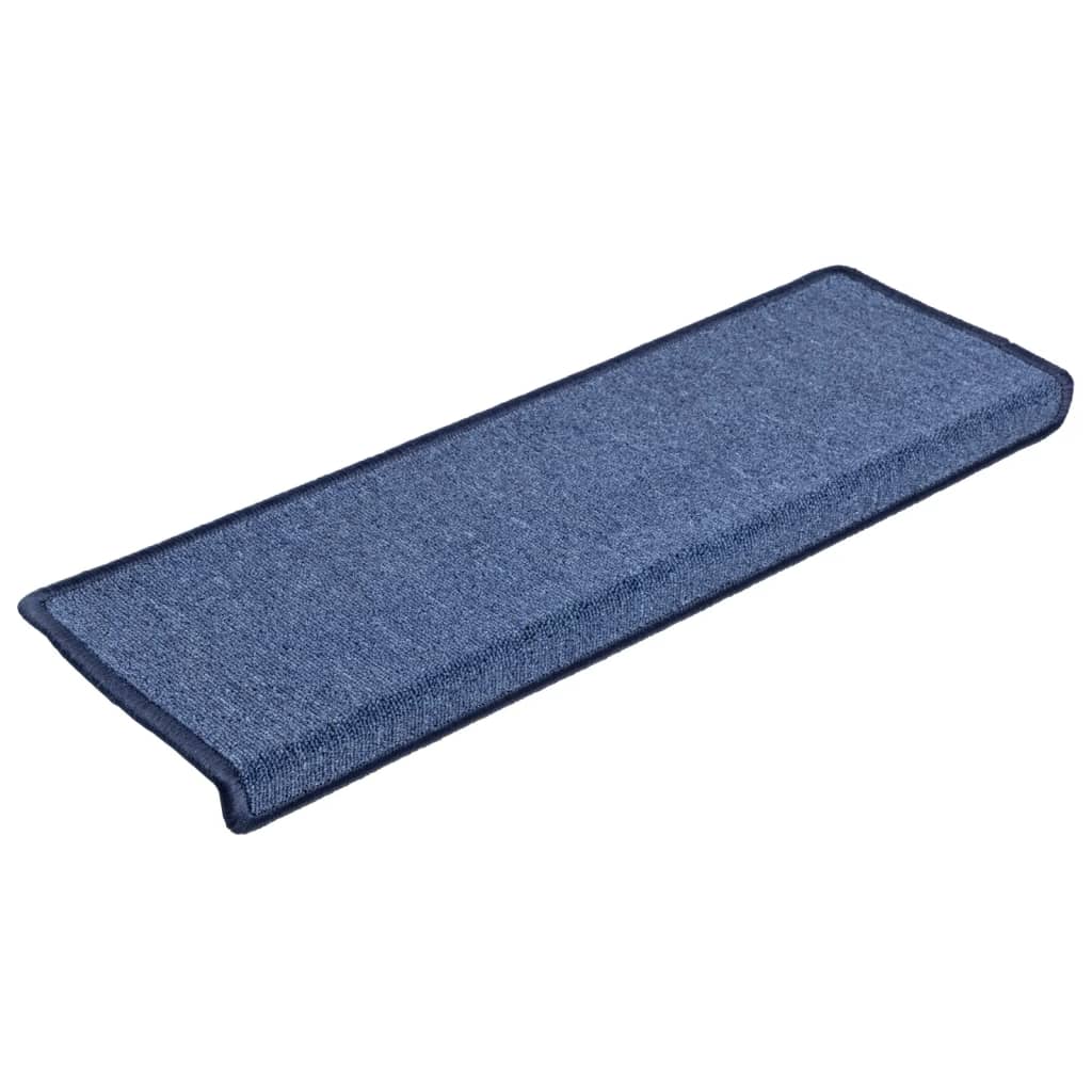 Stair Mats 5 pcs 65x21x4 cm Blue