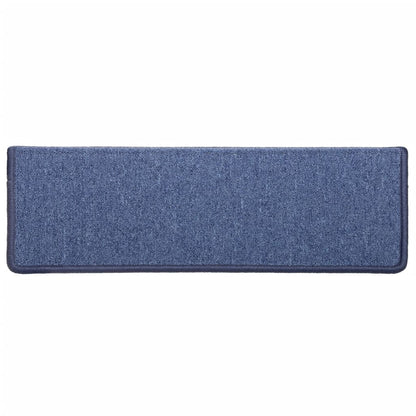 Stair Mats 5 pcs 65x21x4 cm Blue