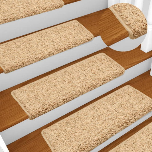 Stair Mats 10 pcs 65x21x4 cm Brown