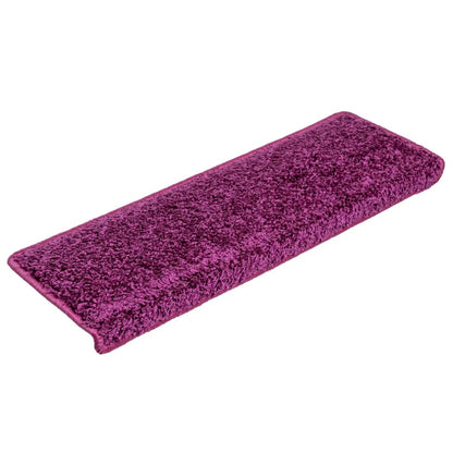 Stair Mats 10 pcs 65x21x4 cm Violet