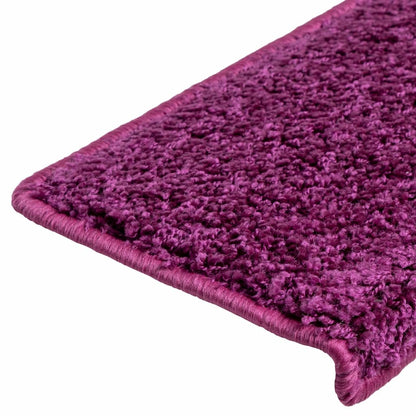 Stair Mats 10 pcs 65x21x4 cm Violet