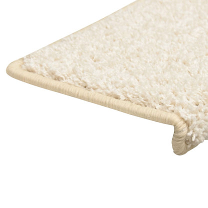 Stair Mats 10 pcs 65x21x4 cm White