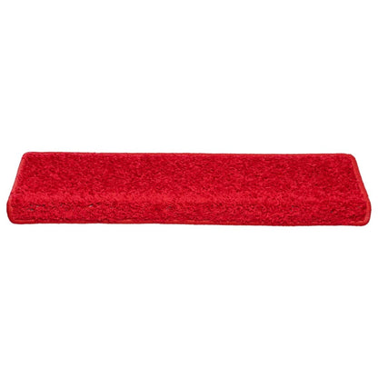 Stair Mats 10 pcs 65x21x4 cm Red