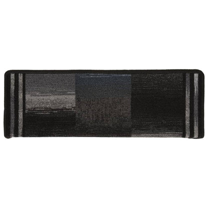 Stair Mats Self-adhesive 10 pcs 65x21x4 cm Black and Grey