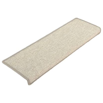 Stair Mats Self-adhesive 15 pcs Silver 65x21x4 cm