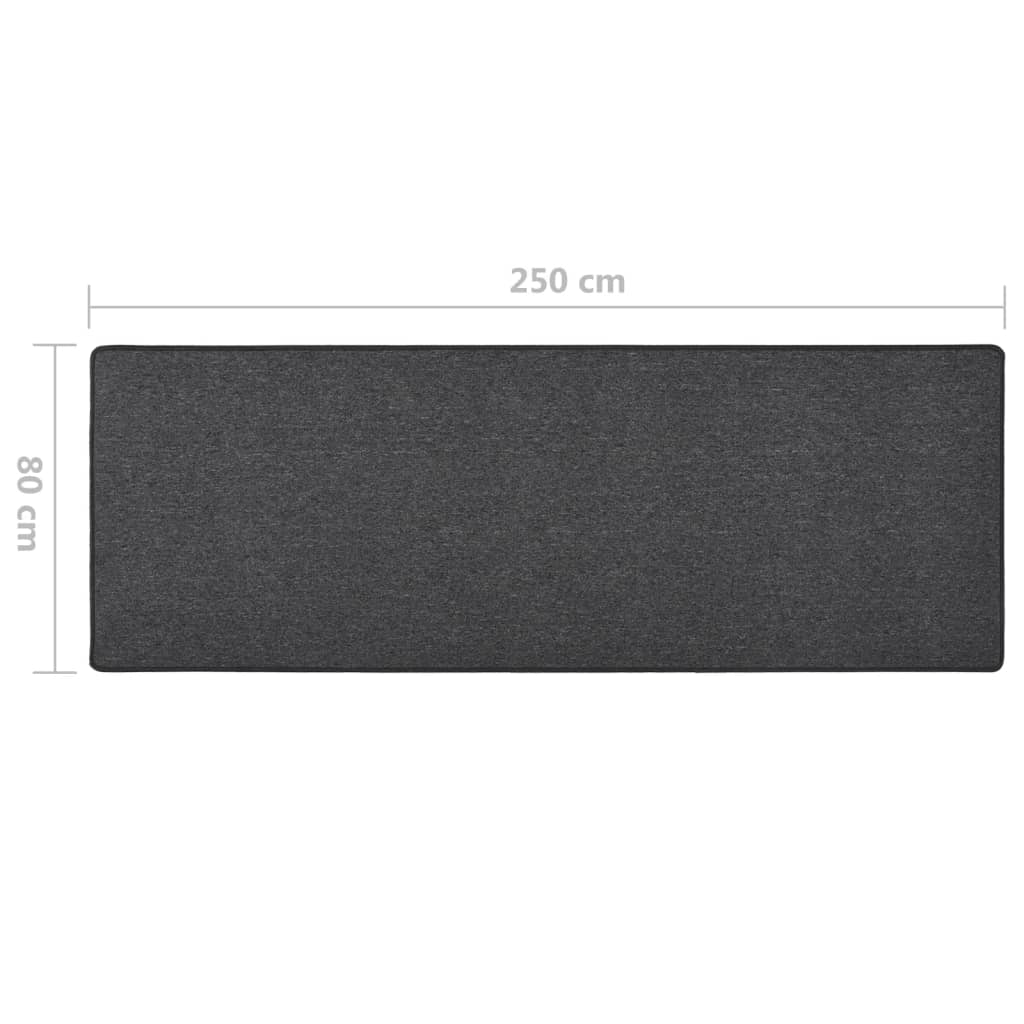 Carpet Runner Anthracite 80x250 cm