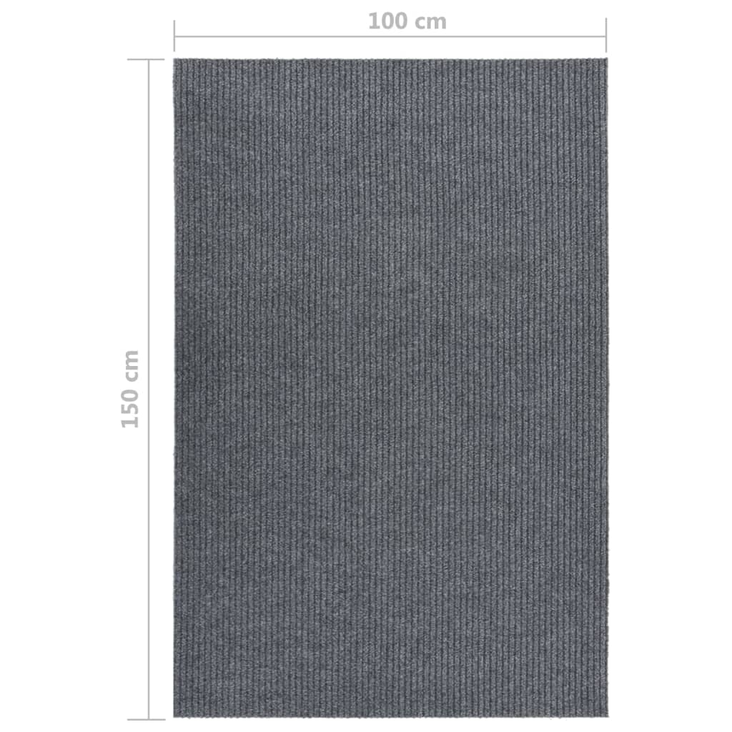 Dirt Trapper Carpet Runner 100x150 cm Grey