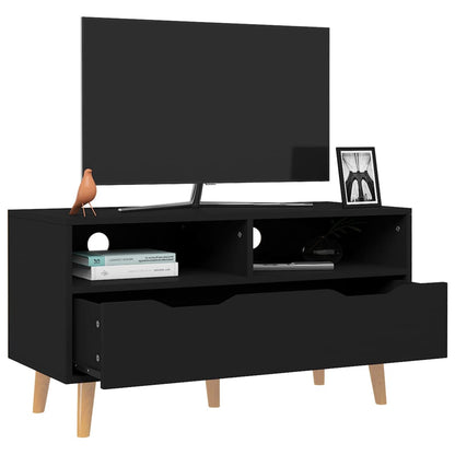 TV Cabinet Black 90x40x48.5 cm Engineered Wood