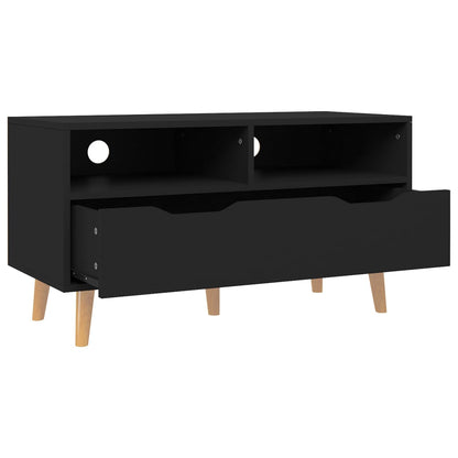 TV Cabinet Black 90x40x48.5 cm Engineered Wood