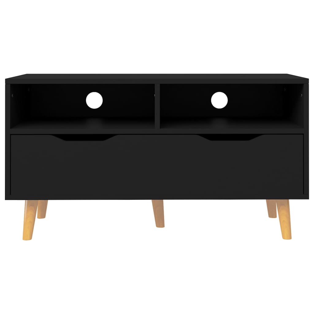 TV Cabinet Black 90x40x48.5 cm Engineered Wood